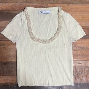 Zara Beaded Top